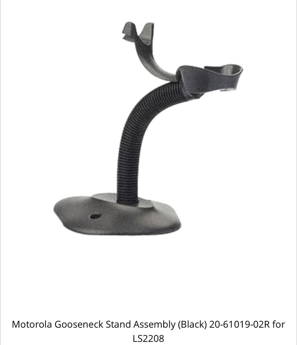 ZEBRA Symbol 20-61019-02R / 206101902R Stand Gooseneck Black (NEW IN BOX)